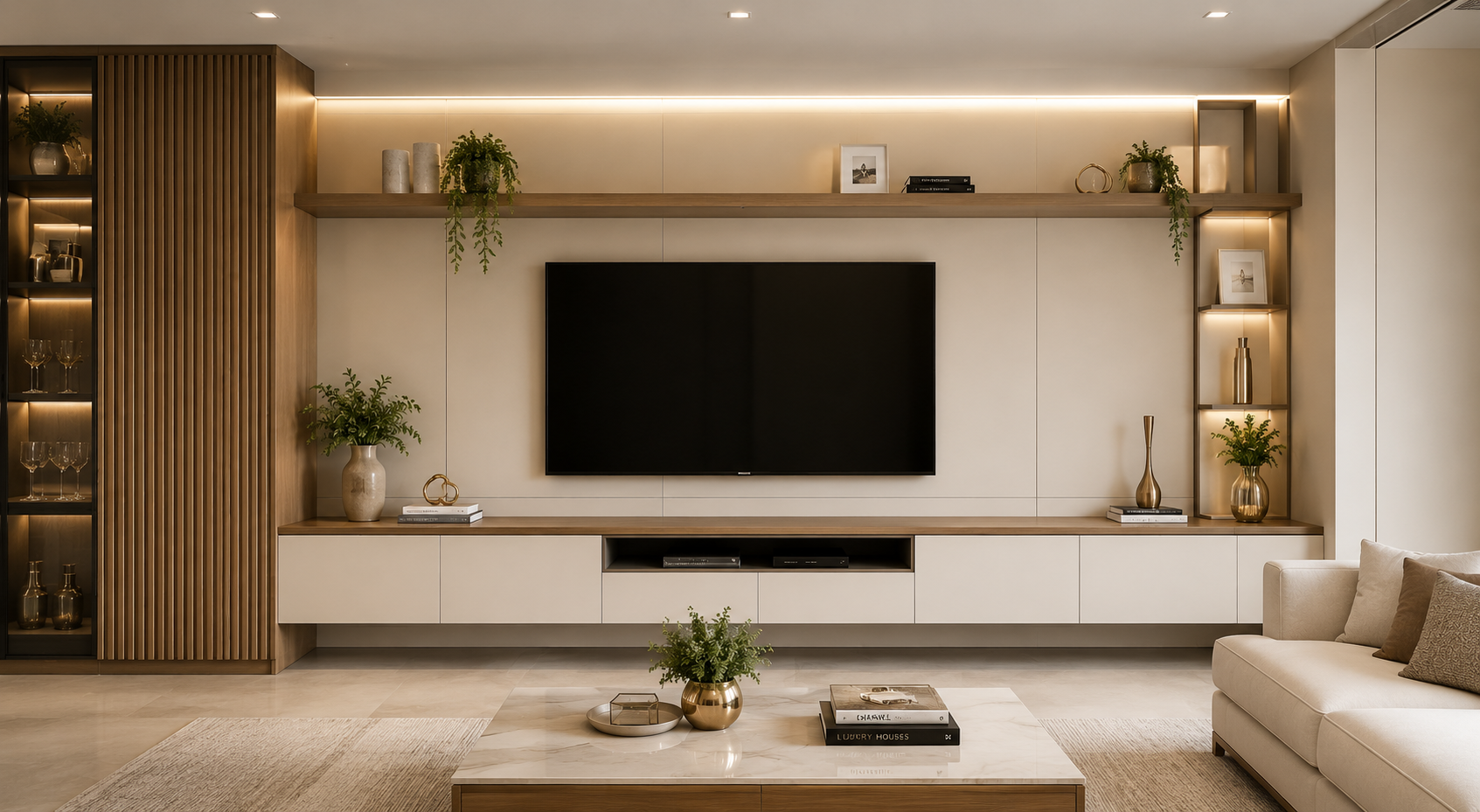 Ambiente residencial premium ilustrando o universo de clientes do setor moveleiro